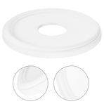 White Polyurethane Ceiling Medallion Round Plate Cover for Light Fixtures, Easy to Install, 1 Pack