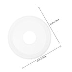 White Polyurethane Ceiling Medallion Round Plate Cover for Light Fixtures, Easy to Install, 1 Pack