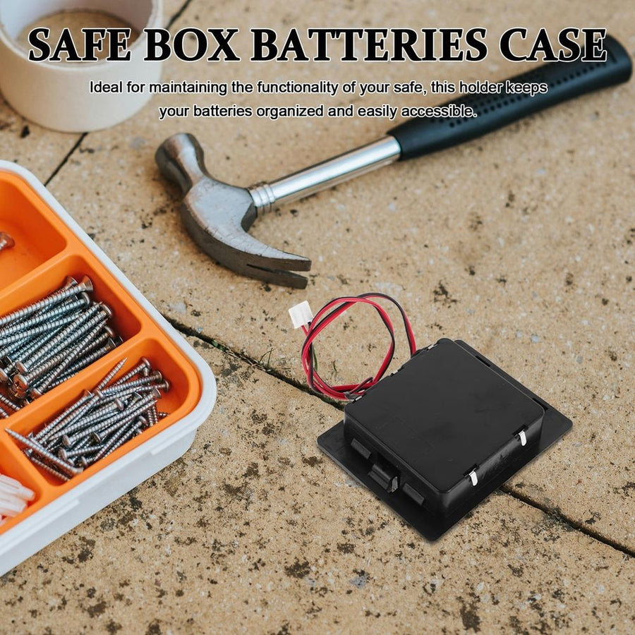 Plastic AA Battery Holder Case with Easy Install Design, Safe Storage Box for Battery Replacement and Organization