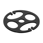 Black Plastic Seat Cover Clip Hook for Car Cushion Fixing with Plum Blossom Design Grip