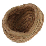 Brown Straw Woven Chicken Coop Nest for Backyard Egg Collection