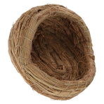 Brown Straw Woven Chicken Coop Nest for Backyard Egg Collection