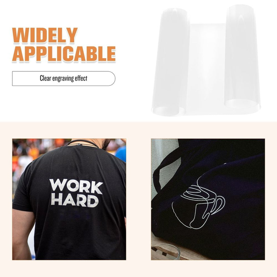 Transparent Self-Adhesive Heat Transfer Vinyl Roll for Crafts, Versatile Lettering and Membrane Applications