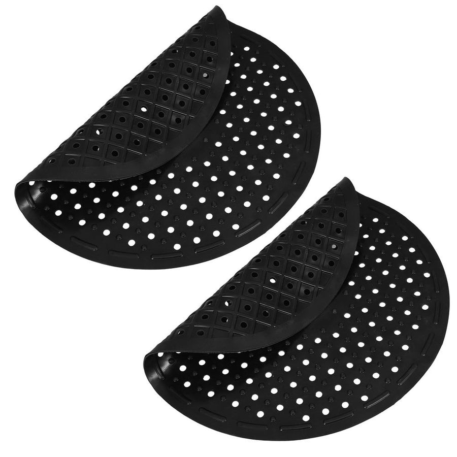 2-Pack Non- Black Rubber Sink Mats for Kitchen and Home Use