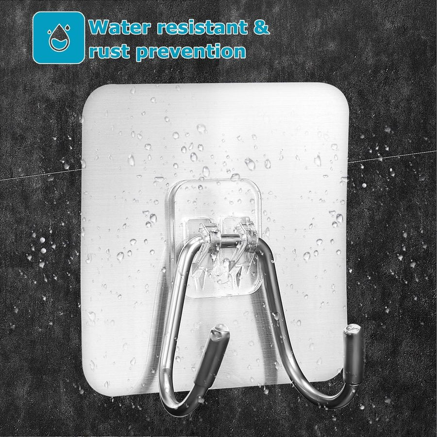 304 Stainless Steel Transparent Adhesive Hooks for Home Use No Drilling