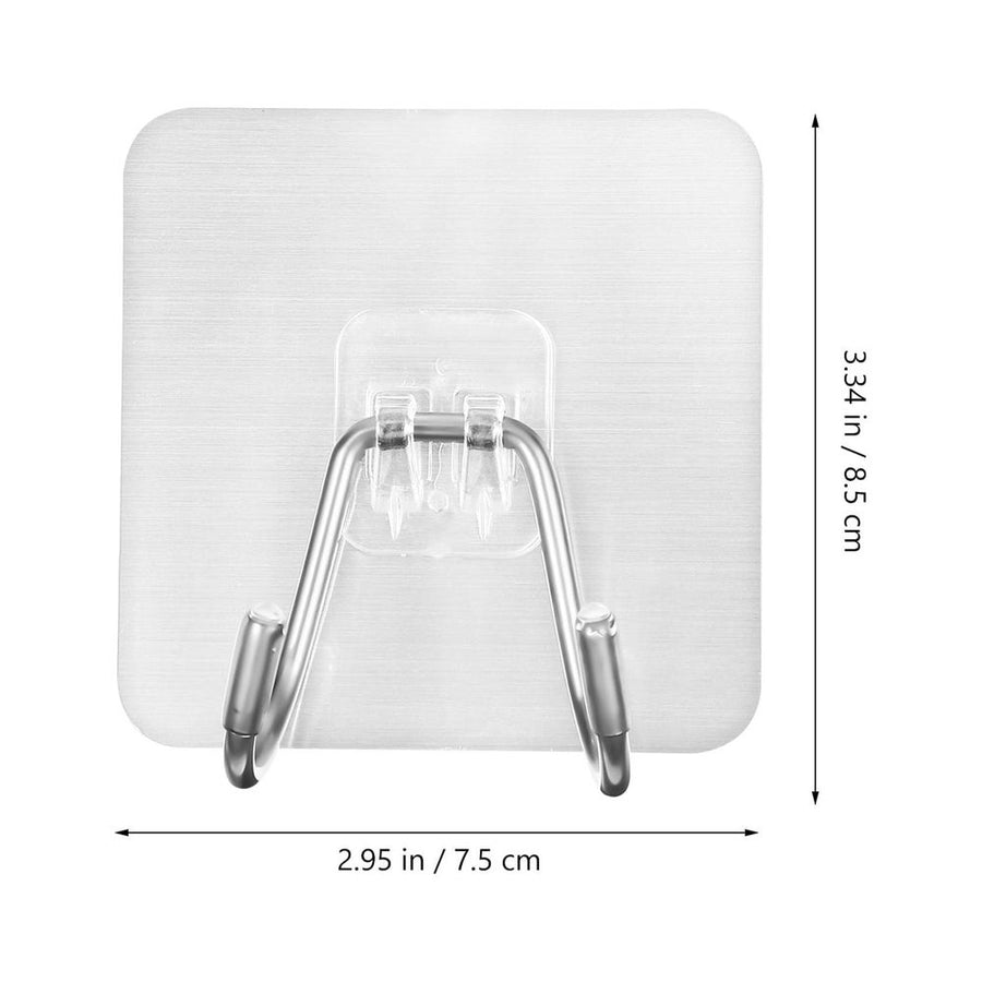 304 Stainless Steel Transparent Adhesive Hooks for Home Use No Drilling