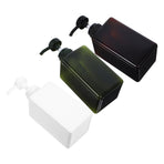 3-Pack Refillable Plastic Lotion Dispenser Bottles with Press Pump for Shampoo, Conditioner, and Body Wash