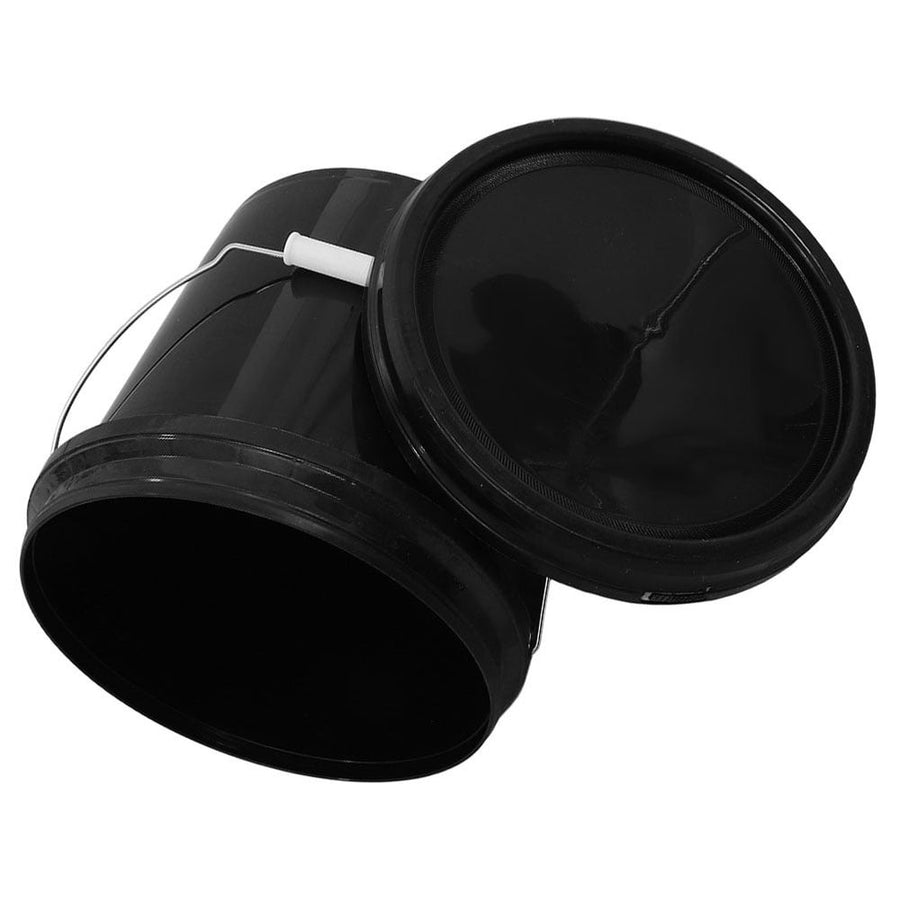 Multipurpose Black PP Storage Bucket, Durable and Leakproof Design