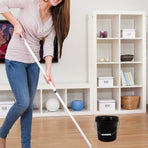 Multipurpose Black PP Storage Bucket, Durable and Leakproof Design