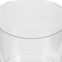 Portable Transparent Table Trash Can with Cover Sturdy Plastic Waste Bucket