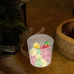Portable Transparent Table Trash Can with Cover Sturdy Plastic Waste Bucket