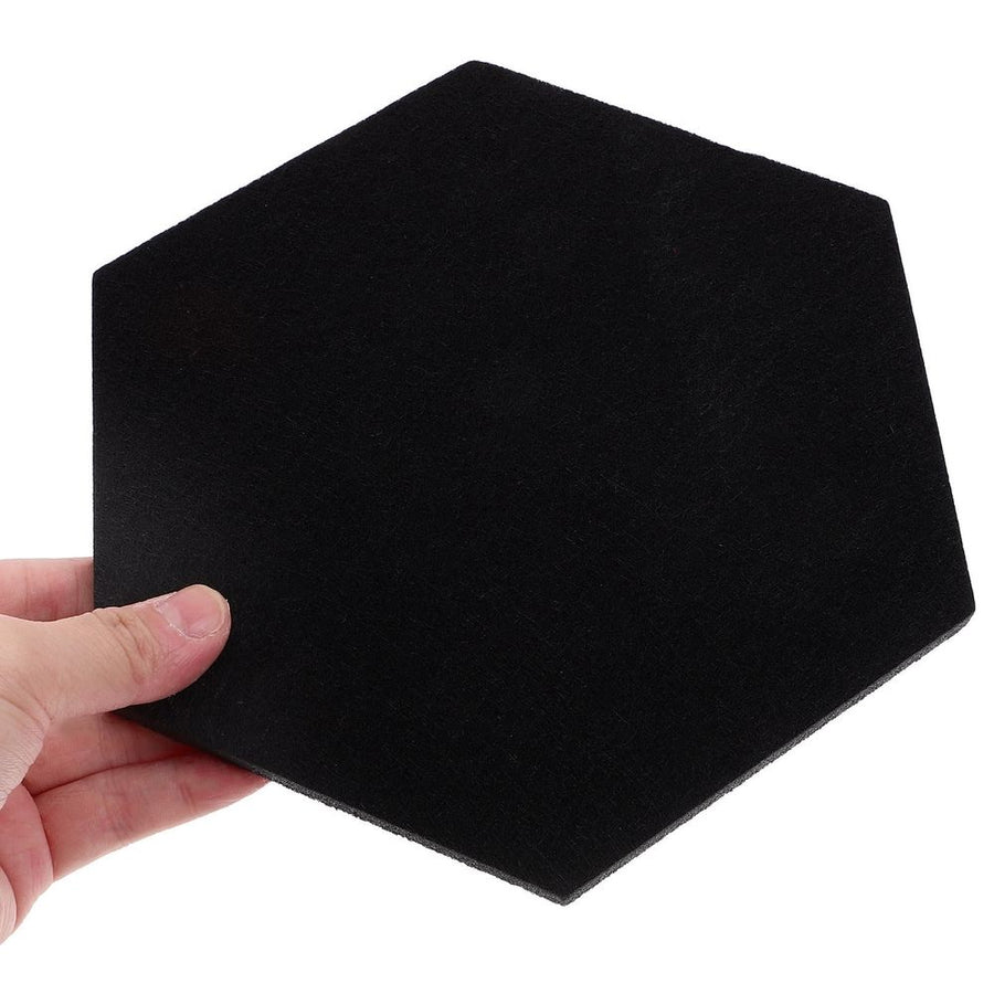 Anti-Wear Felt Bulletin Board Hexagon Tiles for Home Decoration 10Pcs