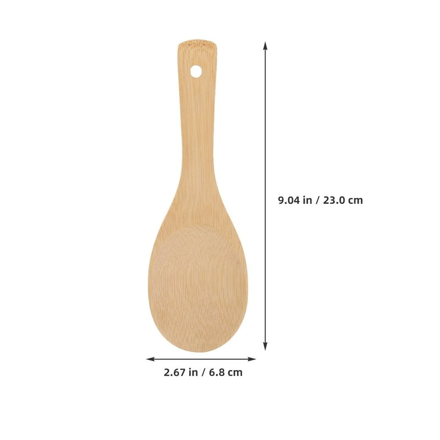 4Pcs Bamboo Rice Paddle Safe Material Ideal for Stirfrying and Frying