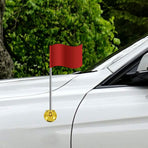 Flagpole Mount Base For Car Easy Installation Black PP 1Set