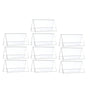 Dual-Sided Transparent Pet Name Plate Stand for Conferences and Events 10Pcs