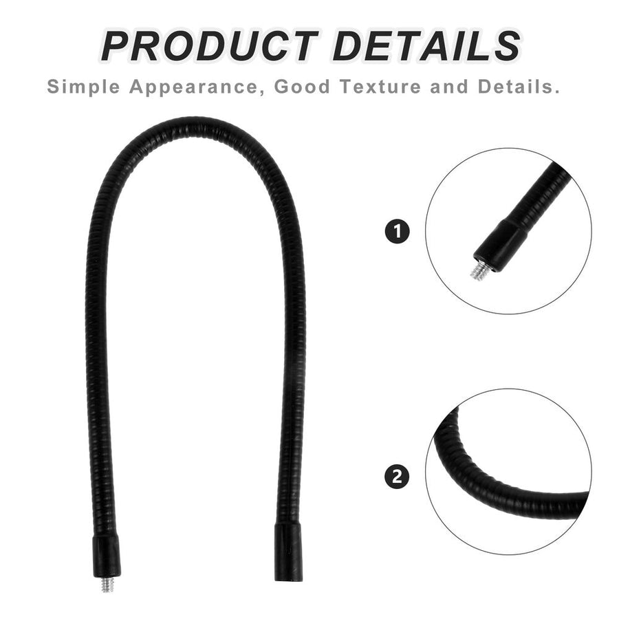 Black Adjustable Camera Extension Rod with Durable Metal Alloy for Tripod and Mic Holders