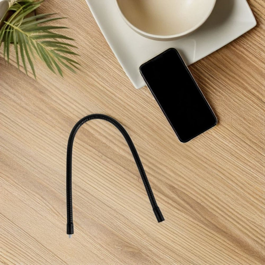 Black Adjustable Camera Extension Rod with Durable Metal Alloy for Tripod and Mic Holders