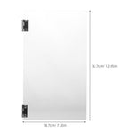 Transparent Protective Panel Door Replacement for Commercial Popcorn Machine - Clear Popcorn Maker Part