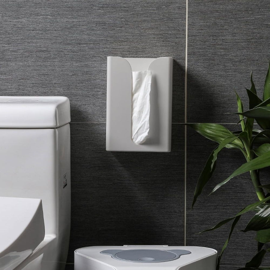 Grey Tissue Holder for Wall Mount Bathroom Office Living Room Storage Rack