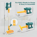 Kids Vacuum, 3-in-1 Kids Vacuum That Really Works, Working Toddler Vacuum Cleaner with Real Suction, for Realistic Play