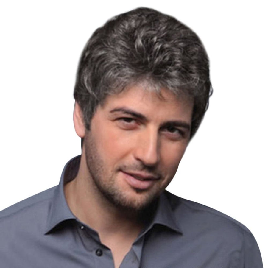 Fashion Short Wigs for Men Wig Man Male Brown Handsome Cool Wig