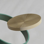 Round Cat Scratcher Refill, Scratch and Spin Cat Scratcher Replacement Pads, for Active Play, Natural Recycled Corrugated Cardboard