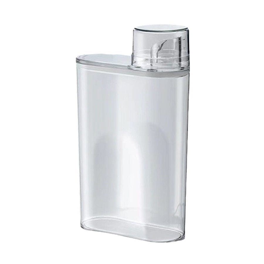 Laundry Detergent Dispenser | 43 oz Large Capacity Plastic Bottle for Liquid Soap & Powder | Clear Container with Sealing Lid for Laundry Room Organization | 1-Pack