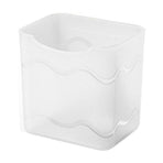 Clear Plastic Refrigerator Door Organizer Box, Space Saving Fridge Side Door Storage Container for Small Items, Vegetables, Eggs, and Condiments, 3-Pack