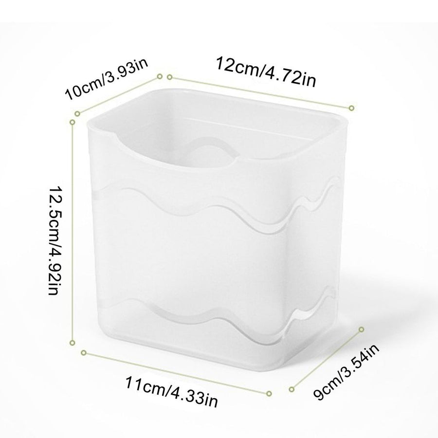 Clear Plastic Refrigerator Door Organizer Box, Space Saving Fridge Side Door Storage Container for Small Items, Vegetables, Eggs, and Condiments, 3-Pack