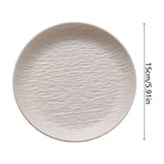 Plastic Serving Trays, Dinner Plates, Reusable Lightweight Plates For Snacks Fruit Cookies Dessert Bone, Round Tray Home Decor