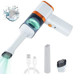 Handheld Car Vacuum Cleaner, Vacuum Cleaner & Air Duster, High Power Hand Held Vacuum Cordless, Portable Vacuum Rechargeable with Multi-Nozzles for Car, Home, Pet, Office