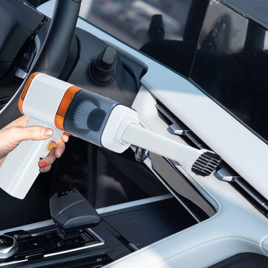Handheld Car Vacuum Cleaner, Vacuum Cleaner & Air Duster, High Power Hand Held Vacuum Cordless, Portable Vacuum Rechargeable with Multi-Nozzles for Car, Home, Pet, Office