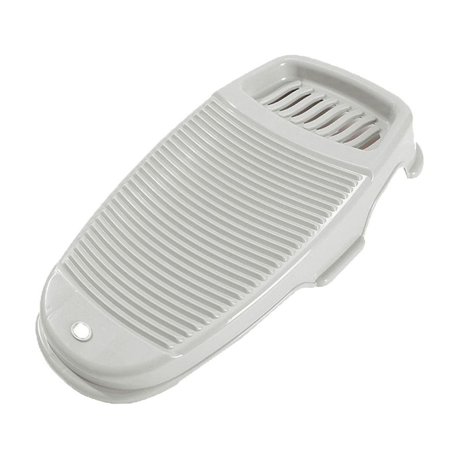 Portable Hand Wash Board with Soap Holder, Durable Plastic Laundry Scrubboard, Compact Clothes Cleaning Tool, for Home, School, Dormitory & Travel
