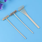 Set of 3 Mini Zen Garden Rakes for Sand, Tabletop Meditation Tools, Feng Shui Decor for Home and Office Relaxation