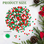 600PCS Christmas Pom Poms Fluffy Pom Balls Mini Craft Pompoms for Christmas DIY Party Decorations