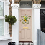 Butterfly Shaped Wreath with Pastel Berries and Floral Spring Artificial Wreaths for Front Door Decor