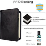Passport Holder Cover Traveling Passport Case, 2Pack