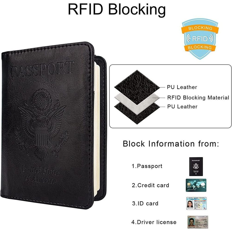 Passport Holder Cover Traveling Passport Case, 2Pack