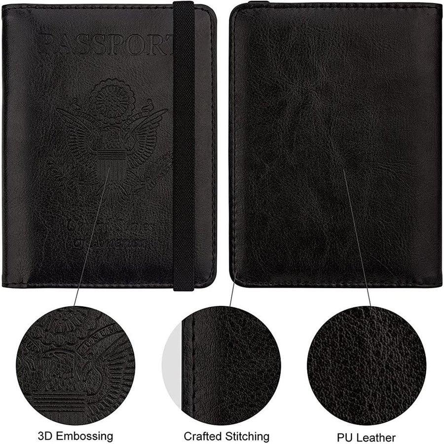 Passport Holder Cover Traveling Passport Case, 2Pack