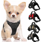 Non pull dog harness, adjustable size with handle cushioned dog vest harness, suitable for Oxford pet harness for small, medium and large dogs