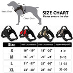 Non pull dog harness, adjustable size with handle cushioned dog vest harness, suitable for Oxford pet harness for small, medium and large dogs