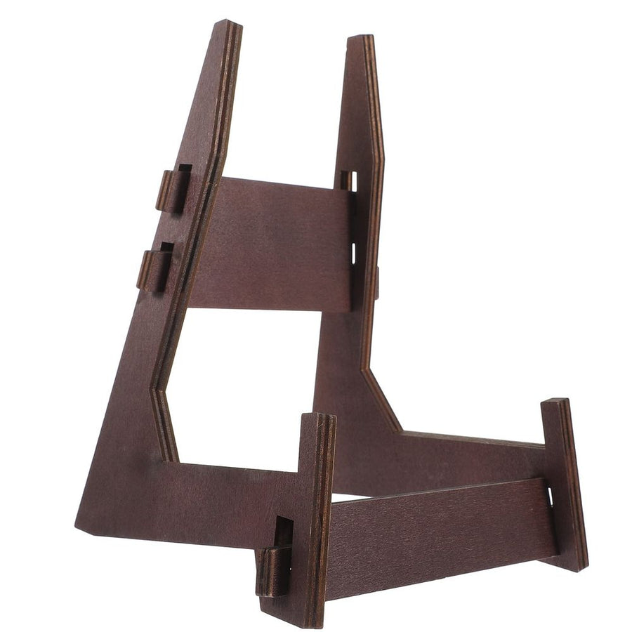 Multi-functional Wood Display Rack Desktop Photo Frame Stand Stable Menu Holder Plate Drying Rack