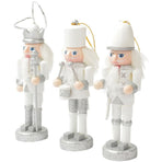 Nutcracker Pendants Set of 3, 4.91 x 1.38 x 1.38 in, Holiday Crafts and Decorations