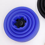 Hair Dryer Diffuser Attachment in Blue Silicone for Curl and Wave Styling