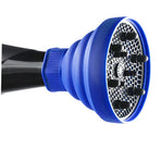 Hair Dryer Diffuser Attachment in Blue Silicone for Curl and Wave Styling