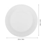 Multipurpose White Paper Plates for Craft and Art Projects 10Pcs