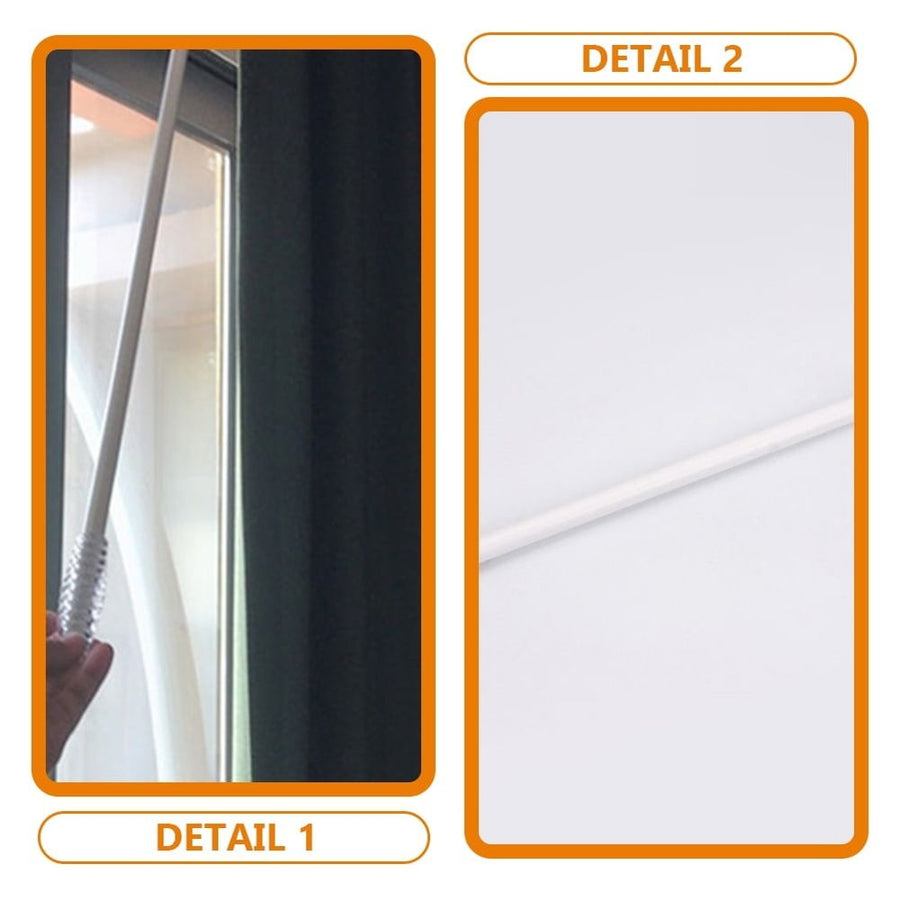 Drapery Wand Assorted Color Lightweight Easy to Use Compression Resistance Home 2Pcs