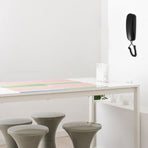 Wall Mounted Phone in Black for Home Use with Easy Installation and Clear Sound