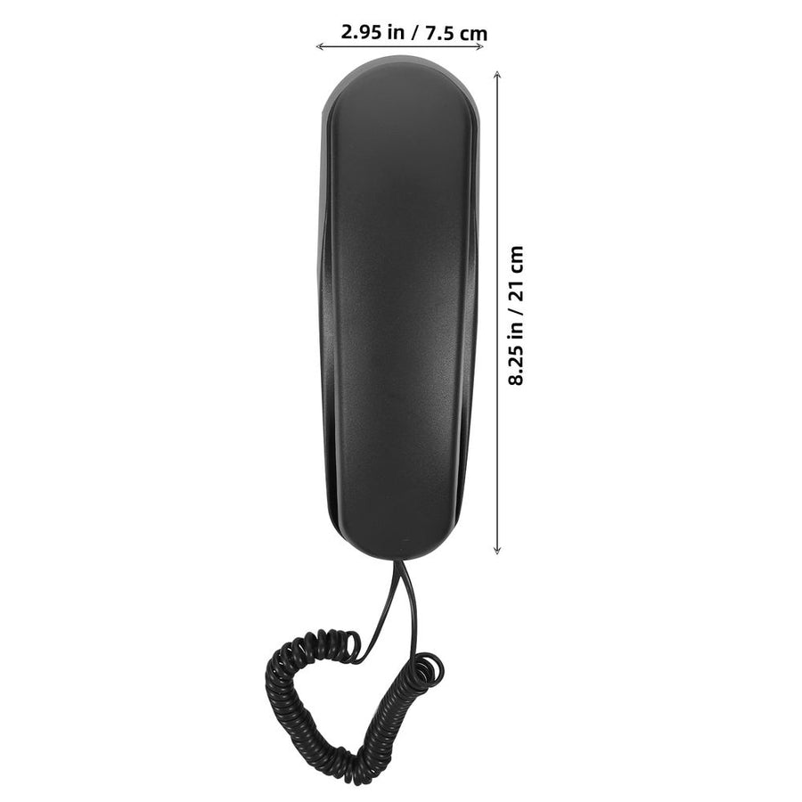 Wall Mounted Phone in Black for Home Use with Easy Installation and Clear Sound