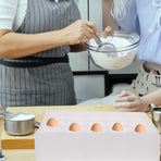 White Egg Foam Holder Tray for Shipping and Kitchen Storage with Easy Carry Features